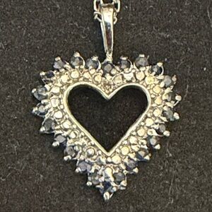 Elegant Silver Heart Pendant Necklace